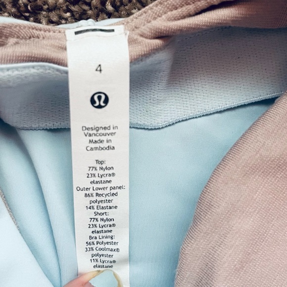 Light Blue Lululemon Court Crush Tennis Dress with Built-in Bra and Shorts - Picture 11 of 15